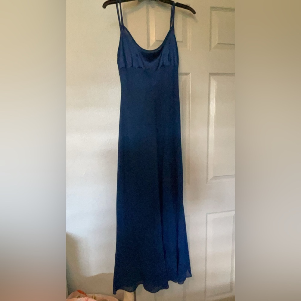 Blue Simple Prom Dress